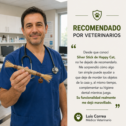 SILVER STICK®  SATISFACE SUS GANAS DE MORDER Y CUIDA SUS DIENTES