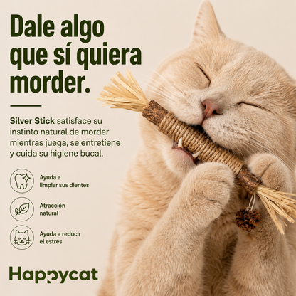 SILVER STICK®  SATISFACE SUS GANAS DE MORDER Y CUIDA SUS DIENTES